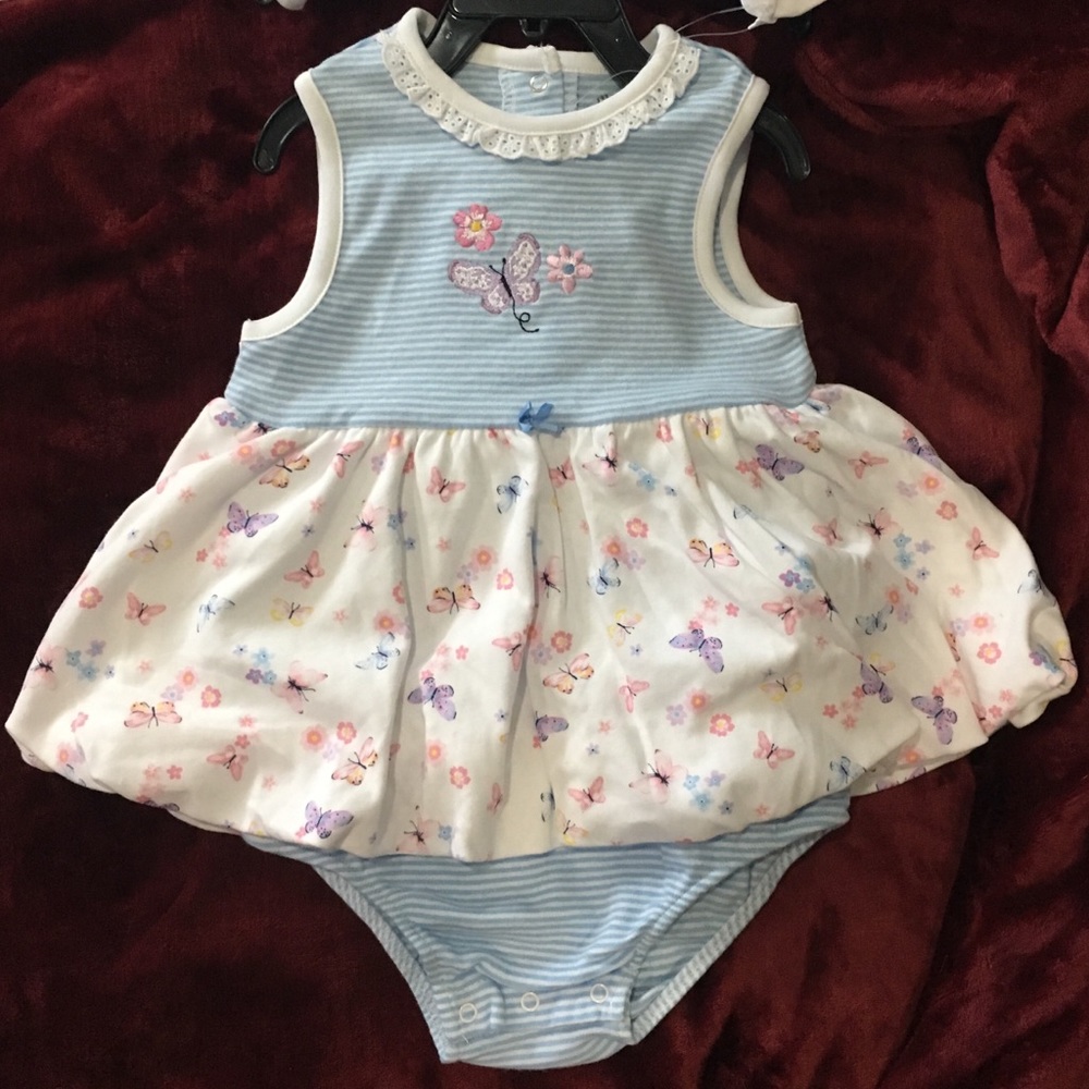 Little Me 3 piece romper set